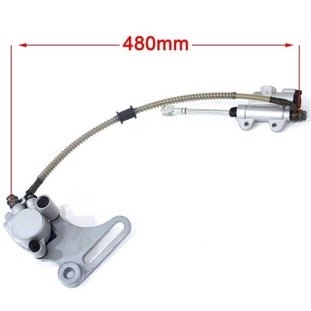 Pièces détachées Dirt bike, Pit bike Frein arriÃ¨re Mono Piston axe Ã¸15mm - Gris LMR PARTS