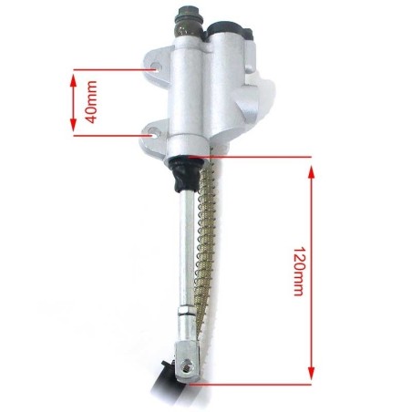 Pièces détachées Dirt bike, Pit bike Frein arriÃ¨re Mono Piston axe Ã¸15mm - Gris LMR PARTS