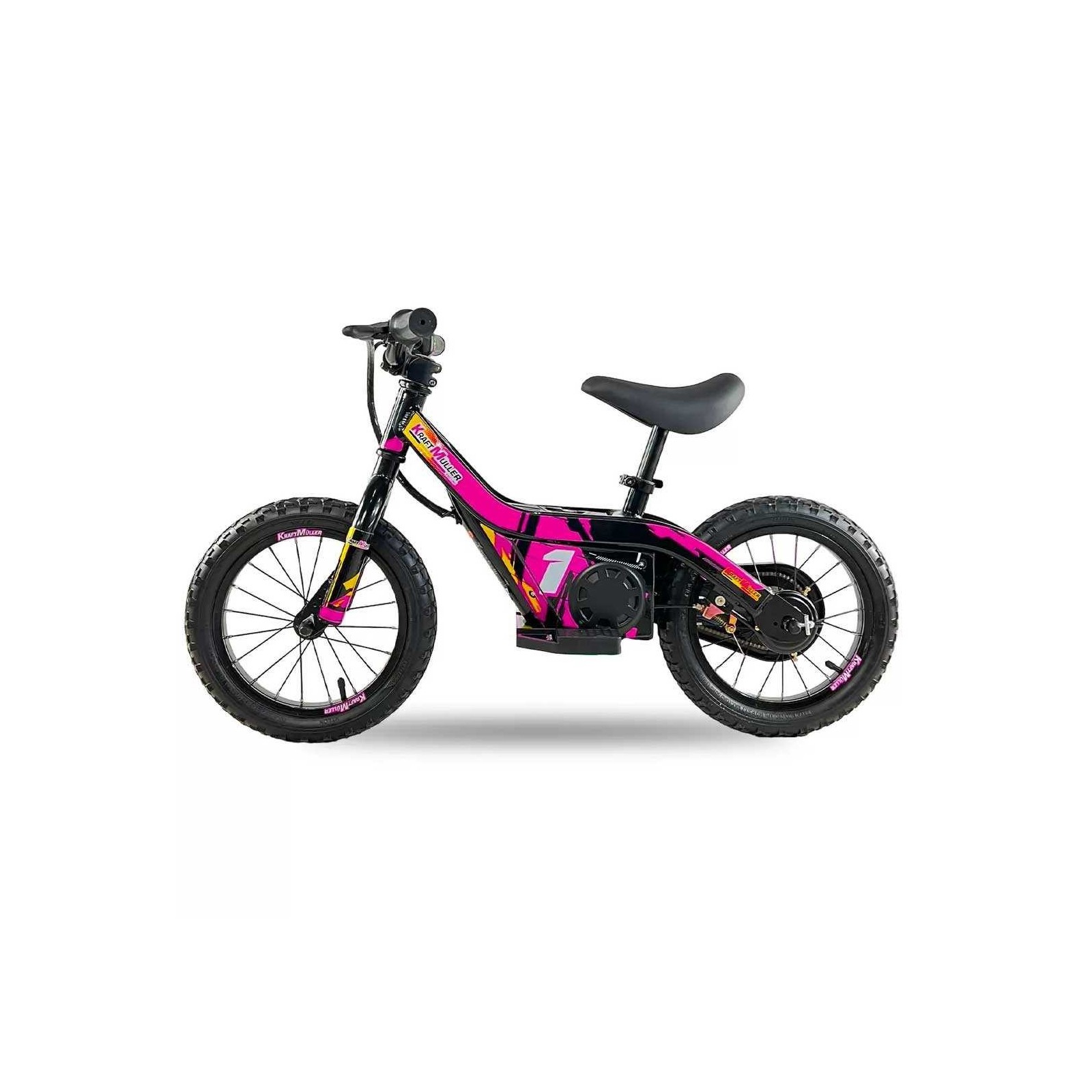 Draisienne électrique enfant KM-ONE 14" - rose