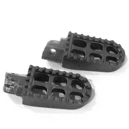 Pièces détachées Dirt bike, Pit bike Cale pieds aluminium - Noir LMR PARTS