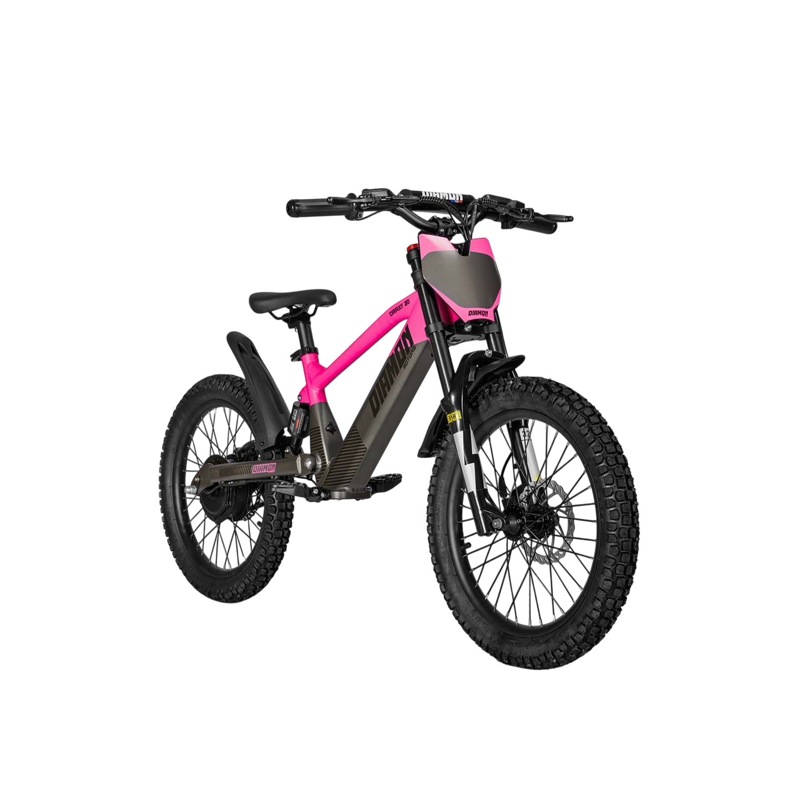 Draisienne électrique enfant diamon draxy 20" rose