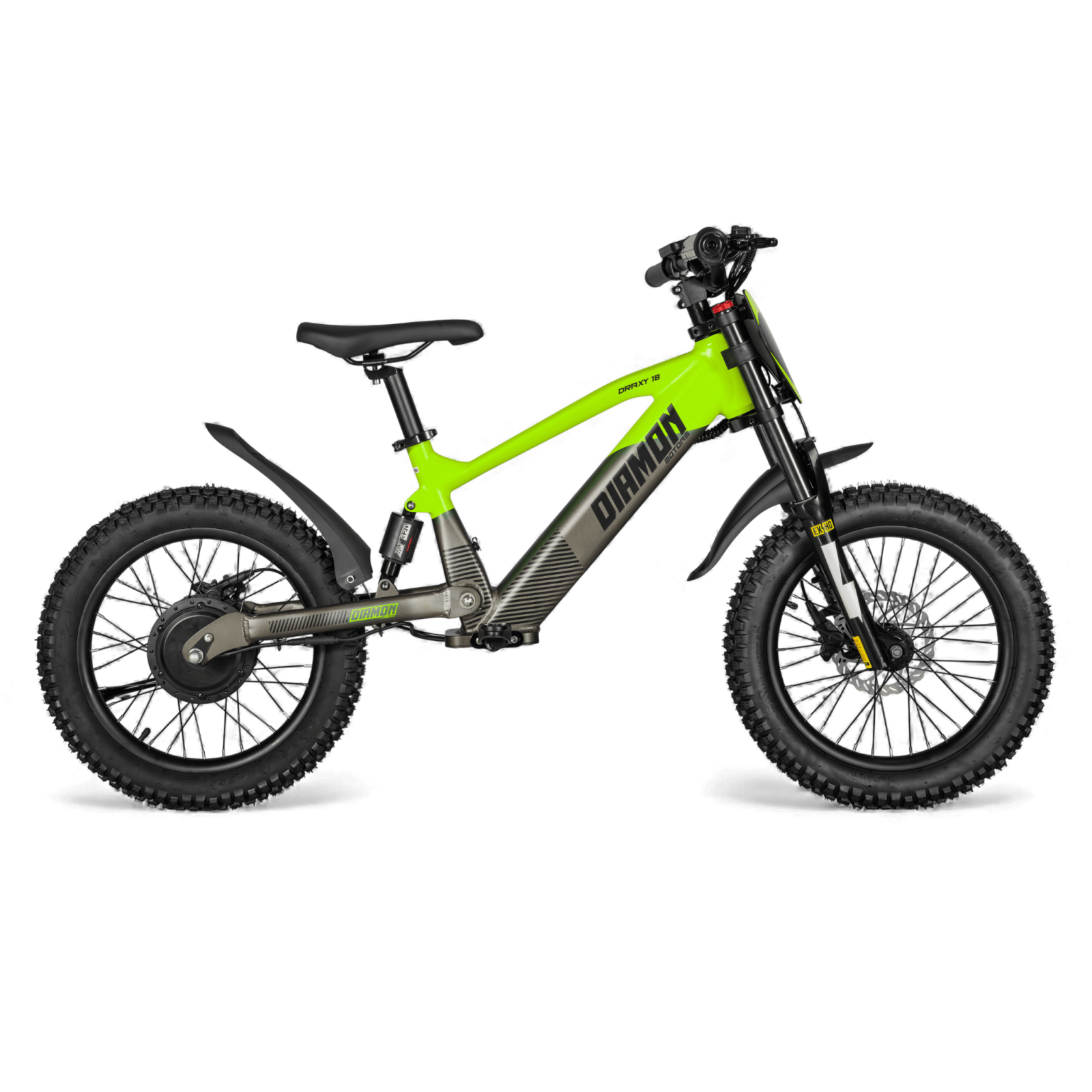 Draisienne électrique enfant diamon draxy 18" vert