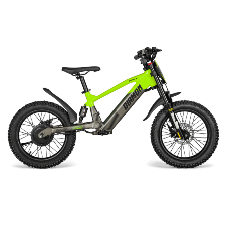 Draisienne électrique enfant diamon draxy 18" vert
