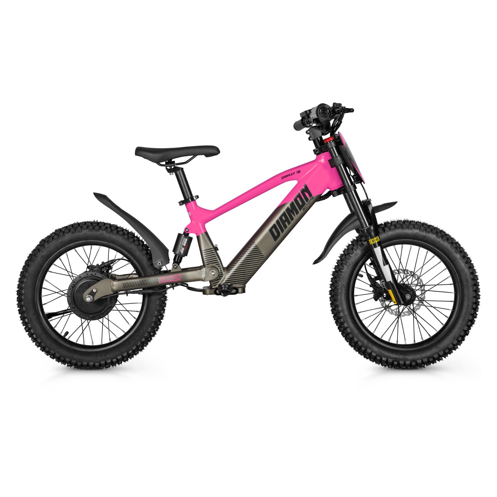 Draisienne électrique enfant diamon draxy 20" rose