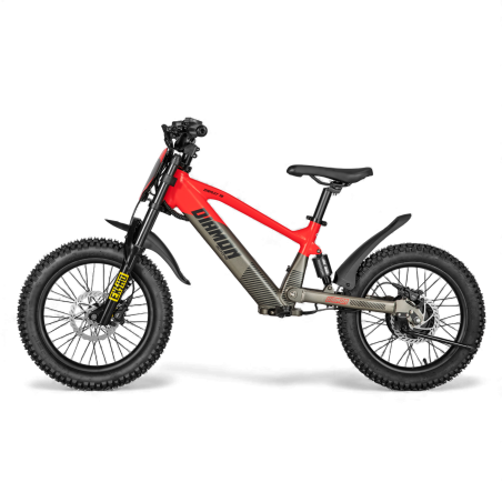 Draisienne électrique enfant diamon draxy 18" rouge