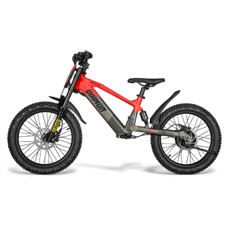 Draisienne électrique enfant diamon draxy 20" rouge