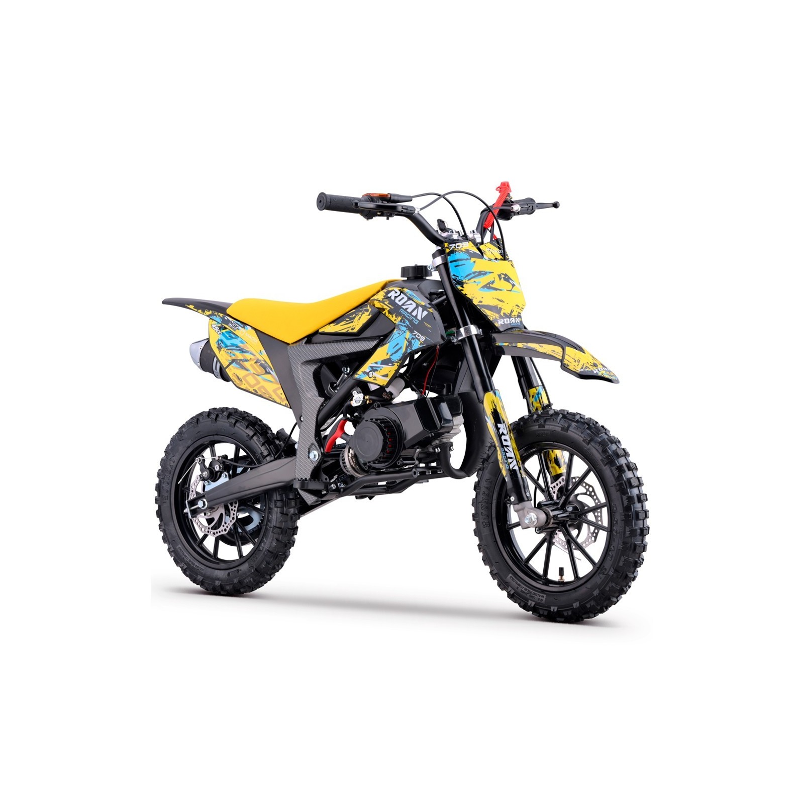 Pocket bike enfant LMR roan 49cc jaune Pocket Cross / Pocket Quad thermique
