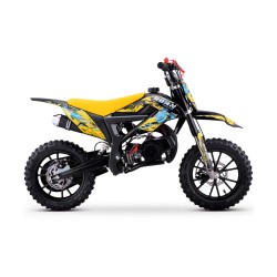 Pocket bike enfant LMR roan 49cc jaune Pocket Cross / Pocket Quad thermique