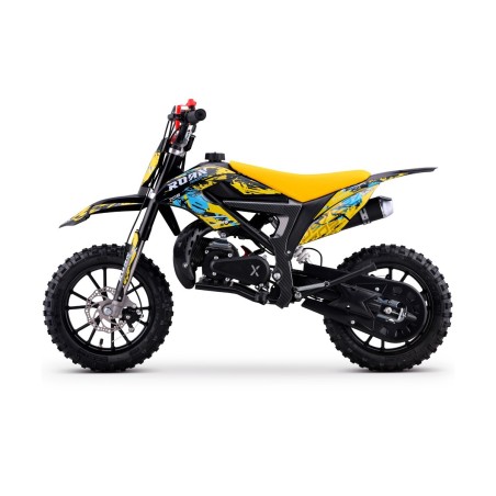 Pocket bike enfant LMR roan 49cc jaune Pocket Cross / Pocket Quad thermique