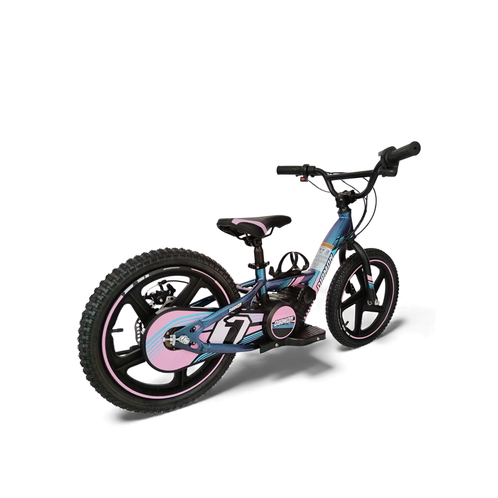 Draisienne électrique enfant Diamon Draxy 16" rose