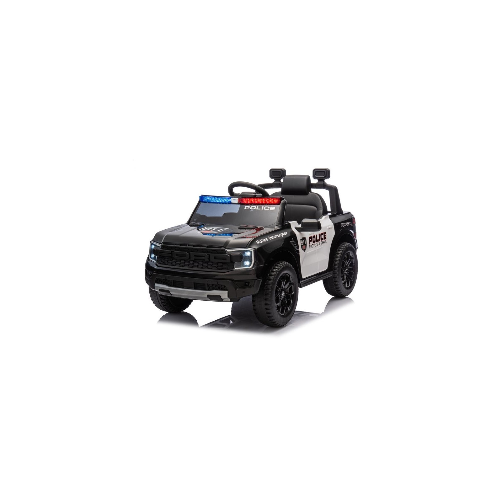 Voiture électrique enfant Ford Wiltrack Police, 1 place, télécommande parentale 2.4 Ghz Voitures électriques