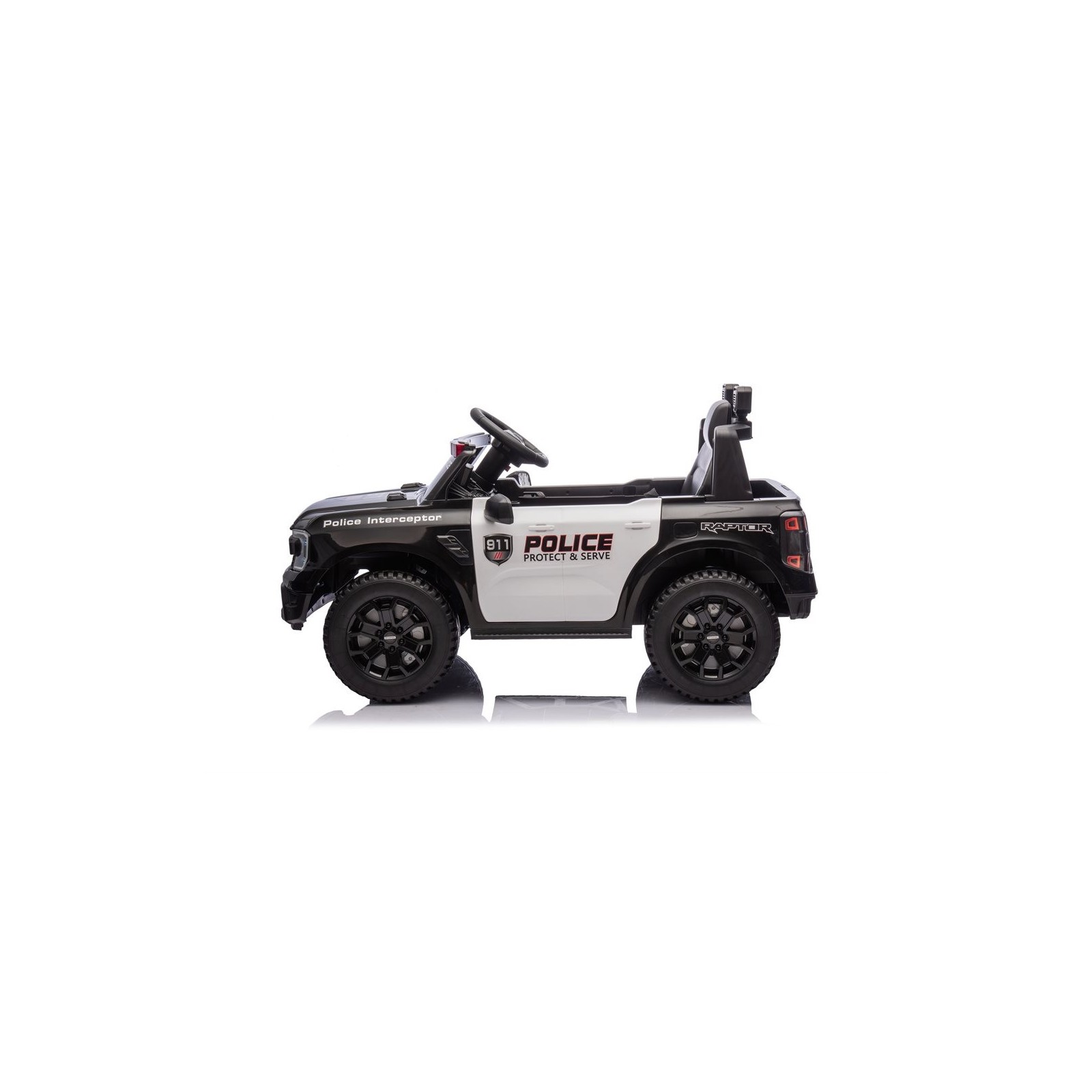 Voiture électrique enfant Ford Wiltrack Police, 1 place, télécommande parentale 2.4 Ghz