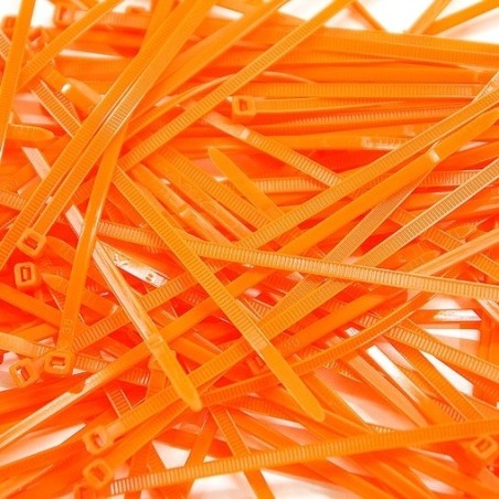 Pièces détachées Dirt bike, Pit bike Collier de Serrage - 2.5x200mm - Orange Fluo LMR PARTS