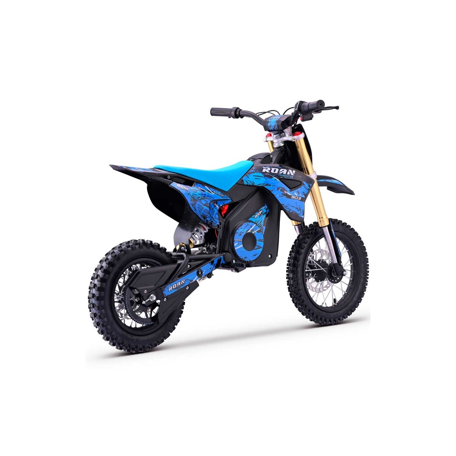 Dirt bike électrique enfant LMR roan 1100w 10/12" - bleu