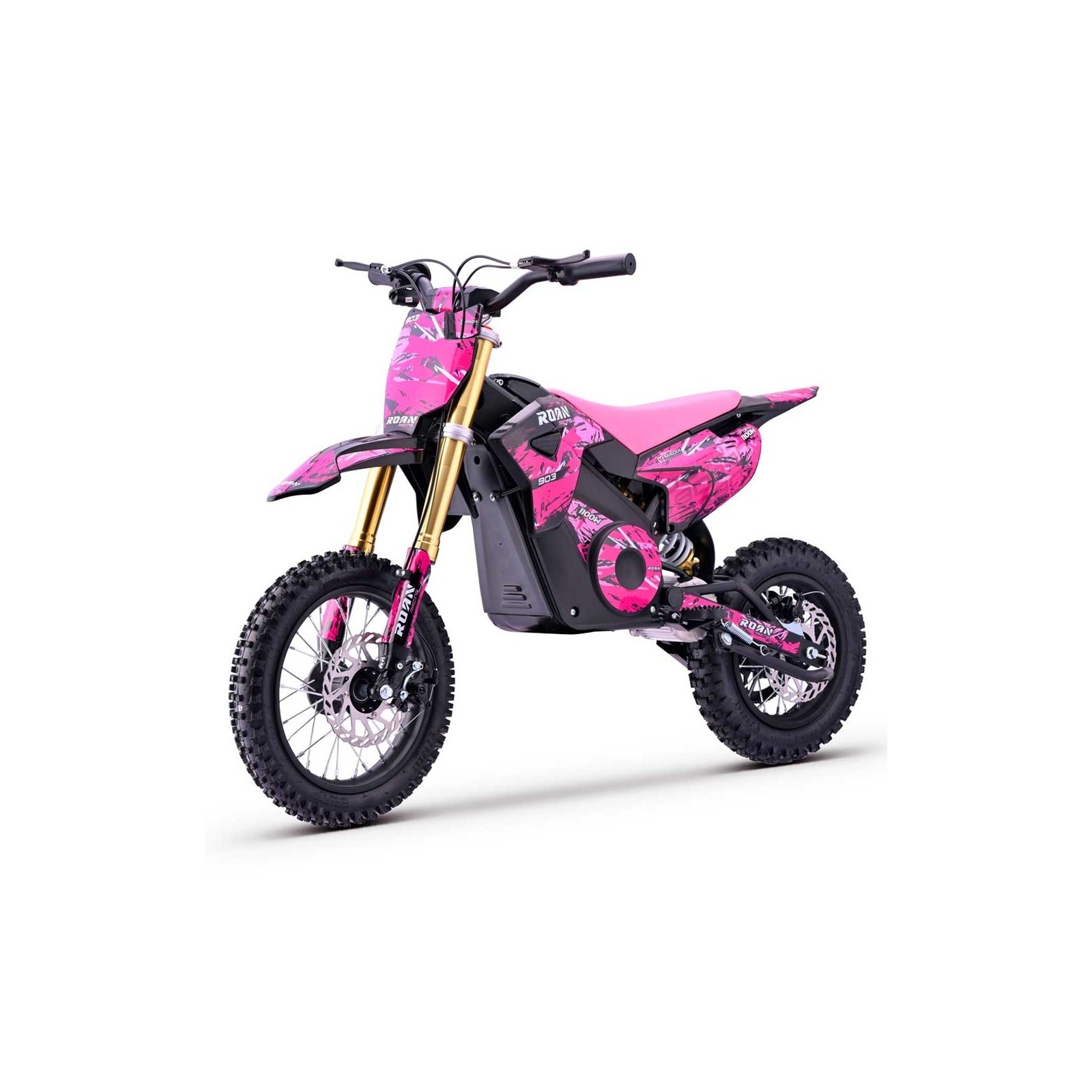 Dirt bike électrique enfant LMR roan 1100w 10/12" - rose