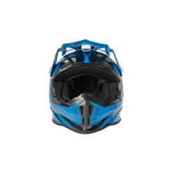 Casque enfant cross Kimo bro v2 brillant bleu