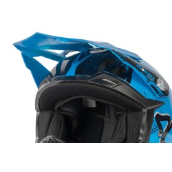 Casque enfant cross Kimo bro v2 brillant bleu