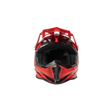 Casque enfant cross Kimo bro v2 brillant rouge