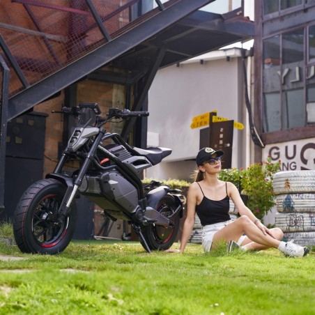 Moto électrique homologuée 5000w Velocifero Jump jaune