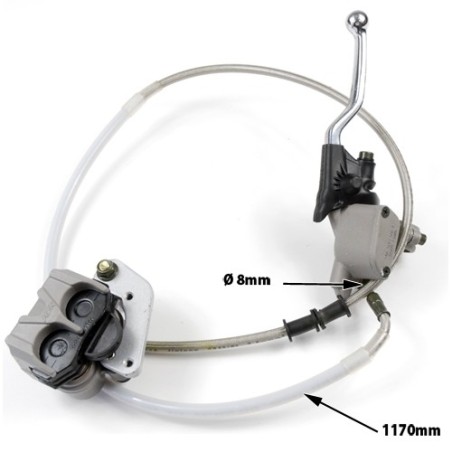 Pièces détachées Dirt bike, Pit bike Frein Avant Double Piston - Gris LMR PARTS