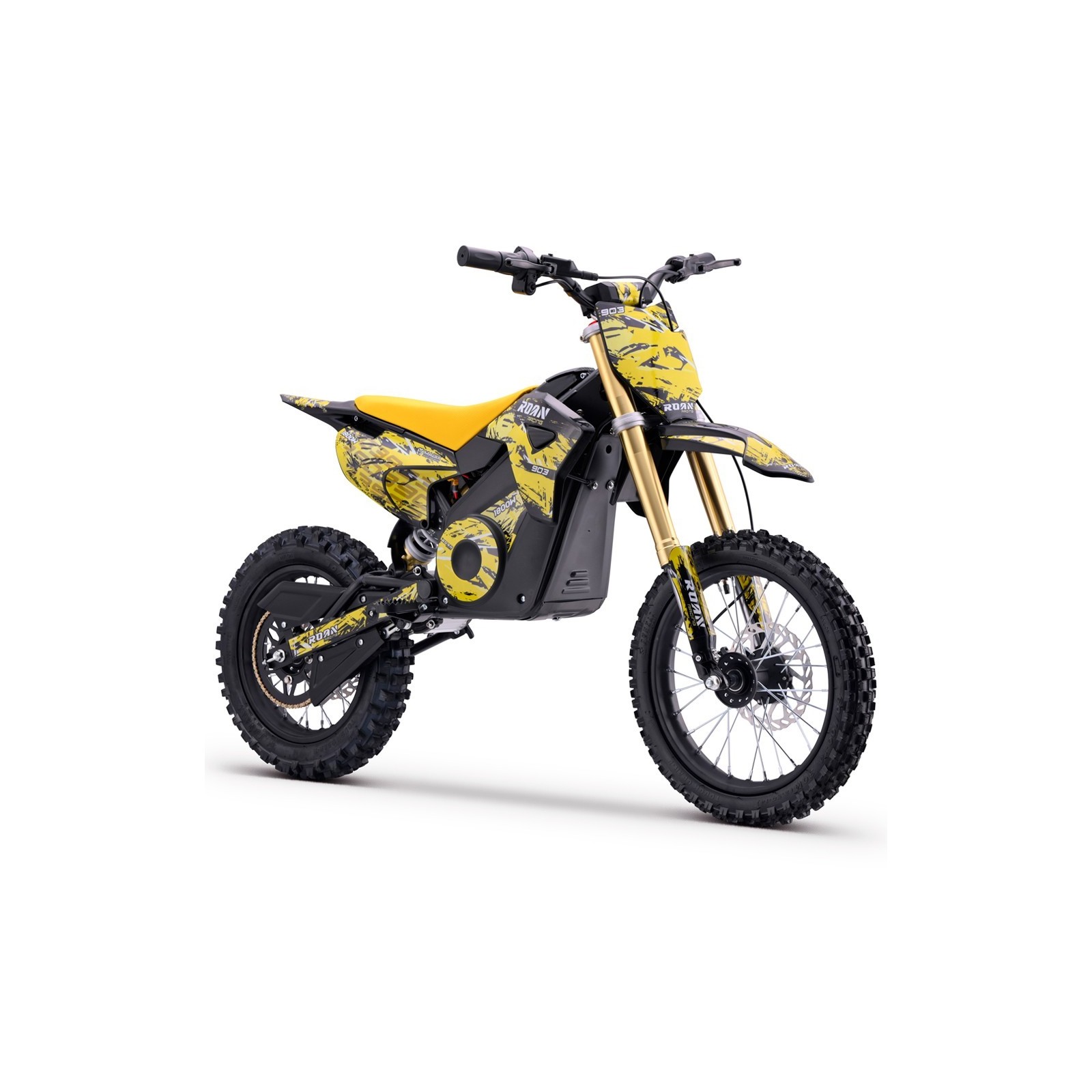 Dirt bike électrique LMR RCK Roan 1800W jaune