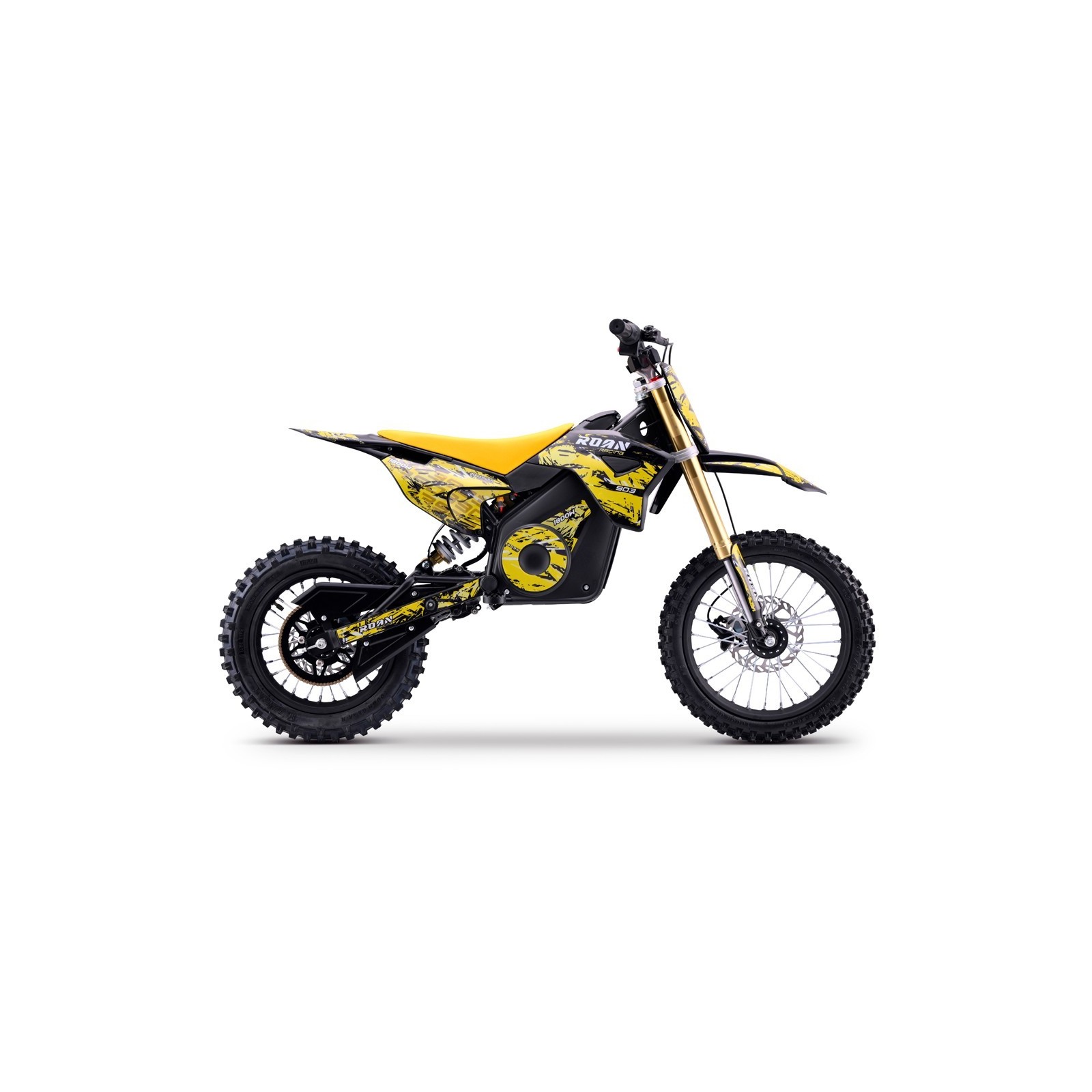 Dirt bike électrique LMR RCK 1800W jaune - LeMiniRider