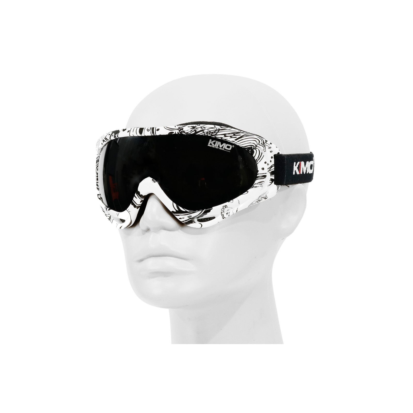 Masque cross kimo enfant blanc