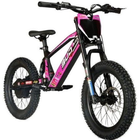 Draisienne électrique bud racing 18" rose