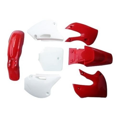 Pièces détachées Dirt bike, Pit bike Kit plastique BBR - Rouge LMR PARTS