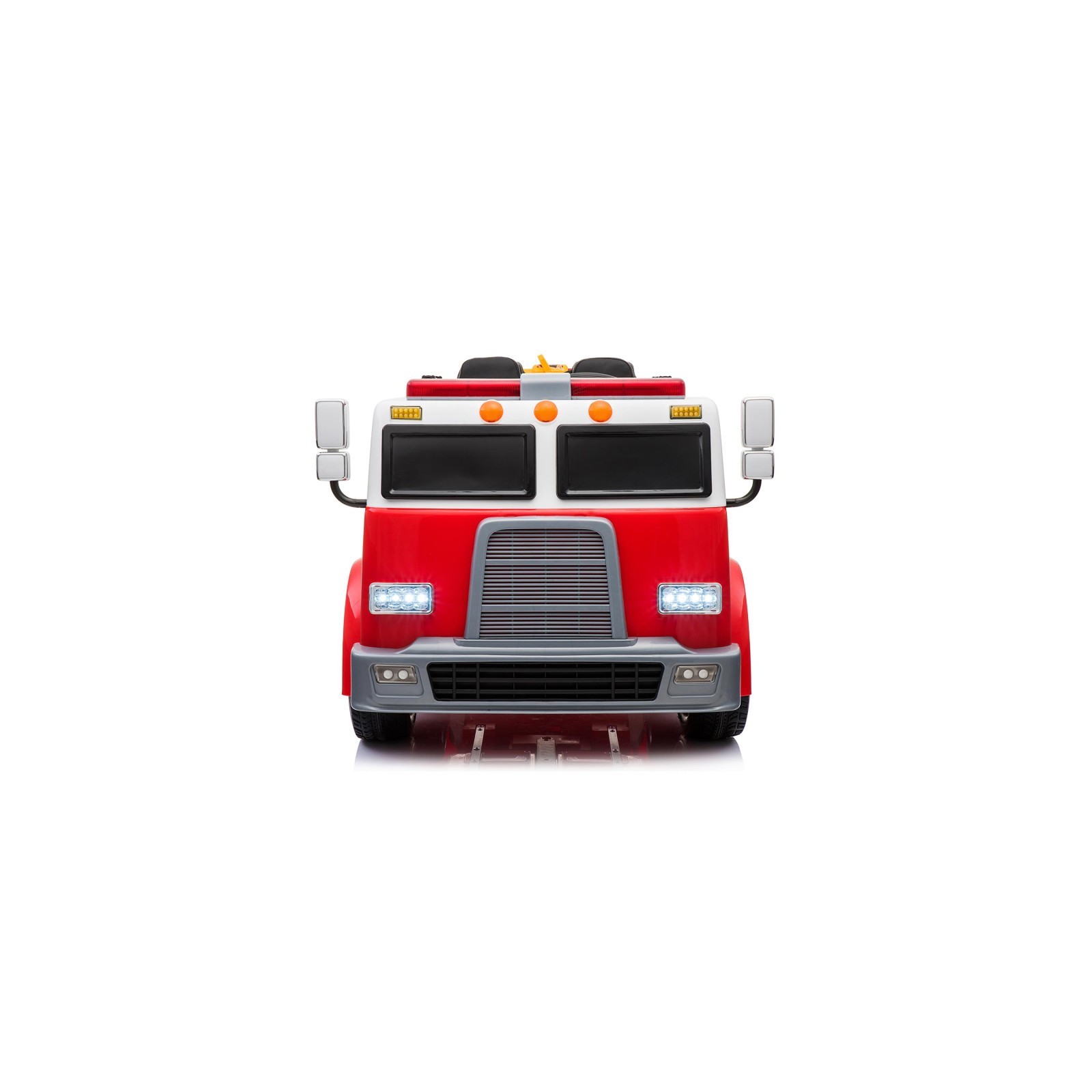 Camion de pompier électrique enfant, 2 moteurs 45w, télécommande parentale 2.4 Ghz