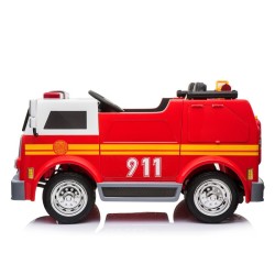 Camion de pompier électrique enfant, 2 moteurs 45w, télécommande parentale 2.4 Ghz Voitures électriques