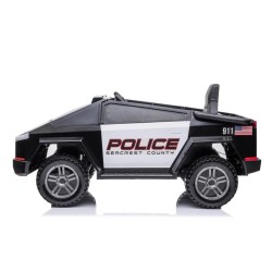 Voiture électrique enfant Tesla Cybertruck Police 12V, 2 moteurs 45w Voitures électriques