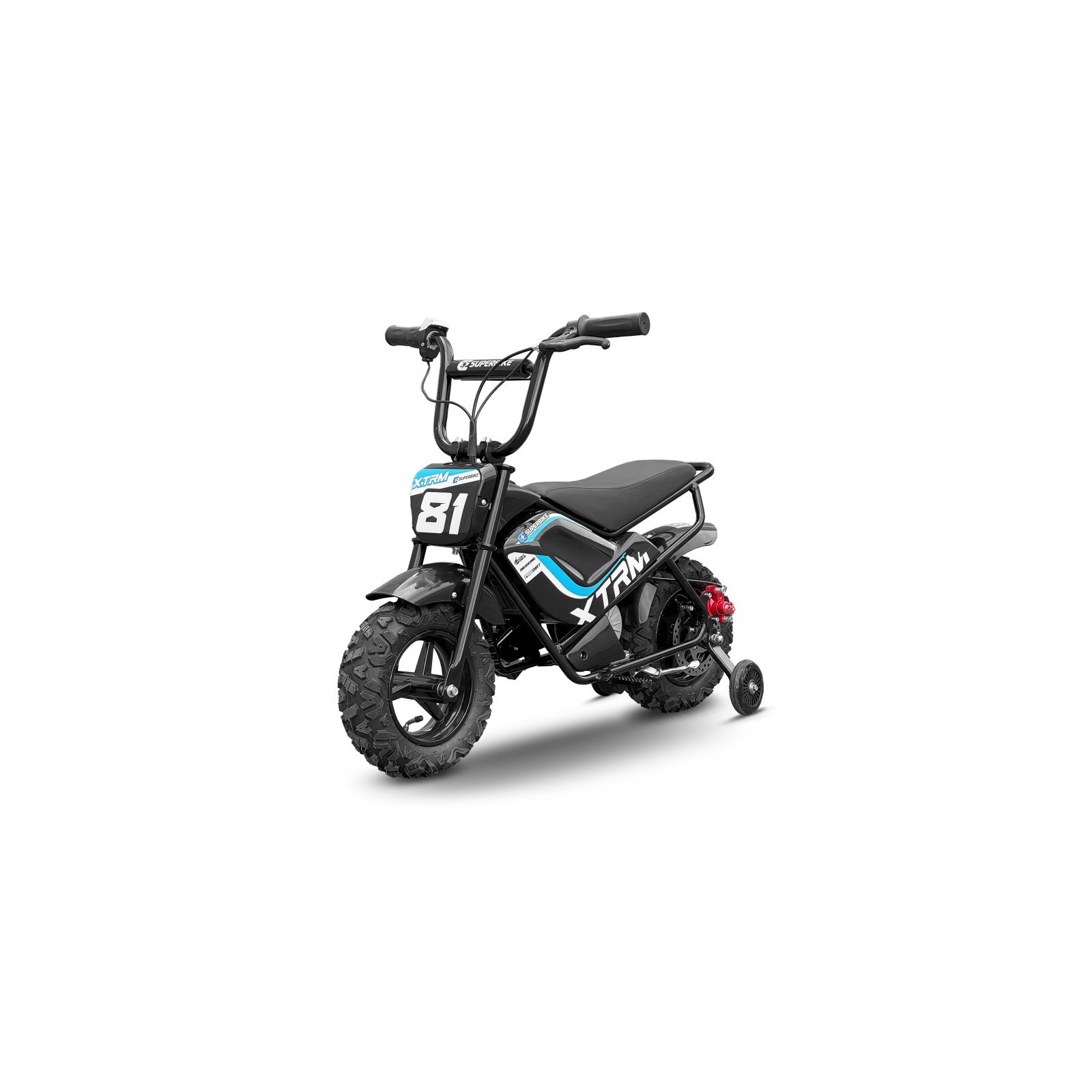 Minimoto électrique enfant 250w e-superbike - bleu