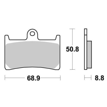 Pièces détachées Dirt bike, Pit bike Plaquettes de frein avant S1033N