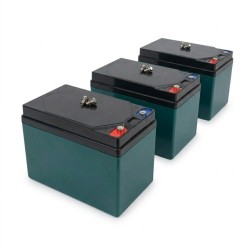 Jeu de 3x batteries 12V - 12 Ah