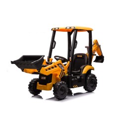 Troctopelle électrique enfant JCB 12V, 2 moteurs 35w, batterie 12V, télécommande parentale 2.4 Ghz Voitures électriques