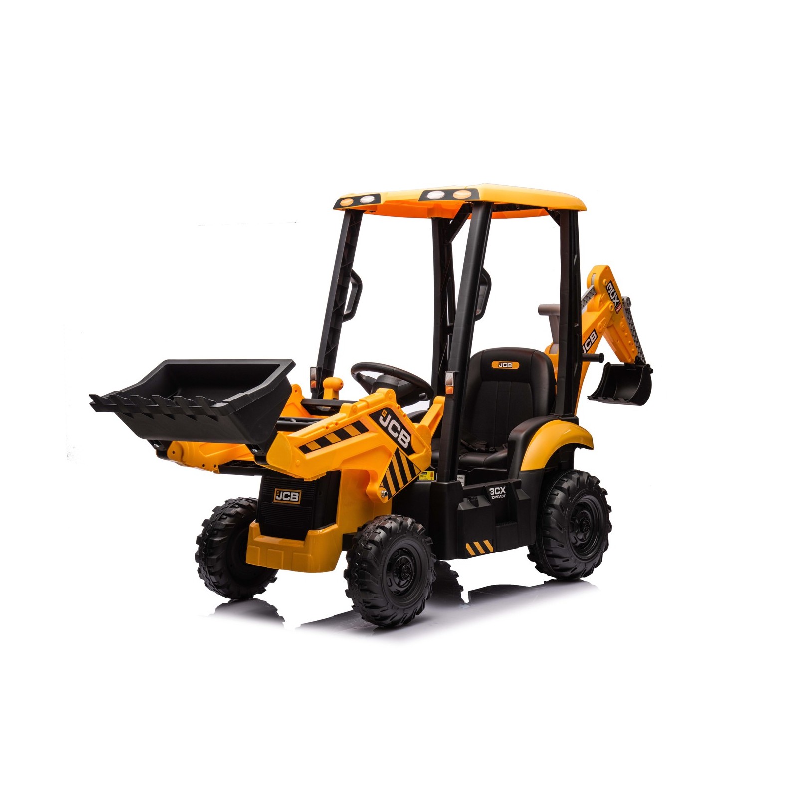 Troctopelle électrique enfant JCB 12V, 2 moteurs 35w, batterie 12V, télécommande parentale 2.4 Ghz Voitures électriques