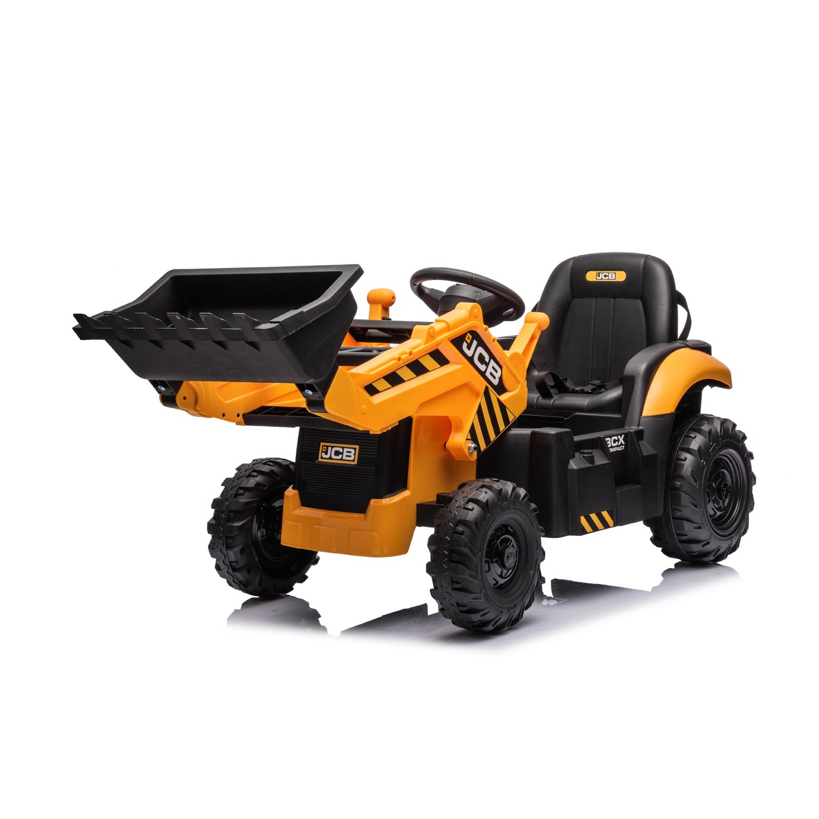 Tractopelle électrique enfant JCB, 2 moteurs 30w, batterie 12v, télécommande parentale 2.4 Ghz Voitures électriques