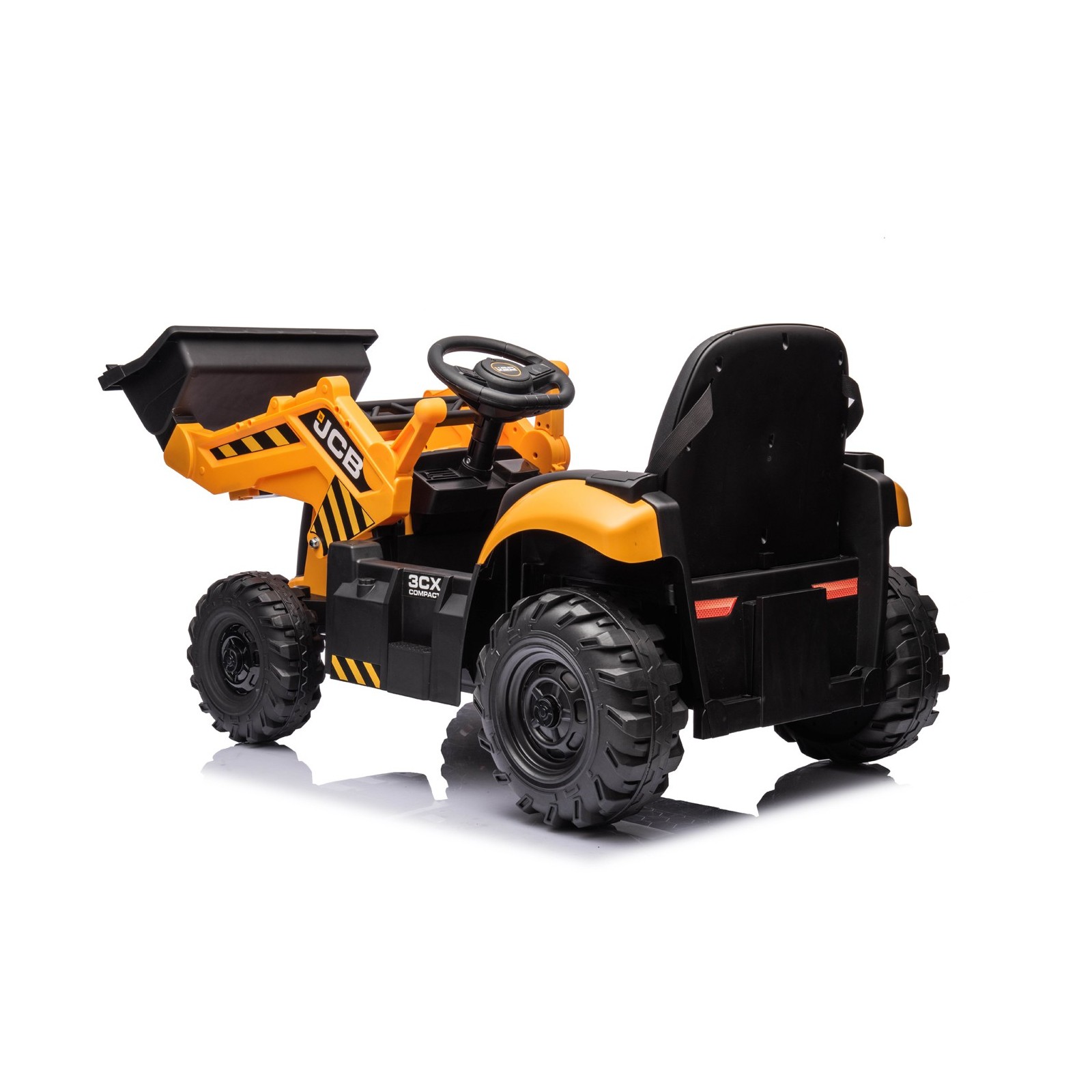Tractopelle électrique enfant JCB, 2 moteurs 30w, batterie 12v, télécommande parentale 2.4 Ghz