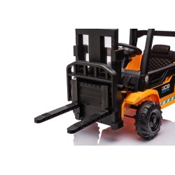 Chariot élévateur enfant électrique JCB 12V avec télécommande parentale | LeMiniRider