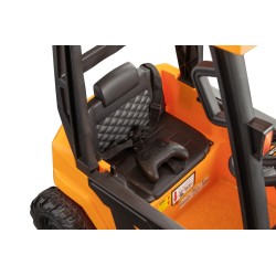 Chariot élévateur enfant électrique JCB 12V avec télécommande parentale | LeMiniRider