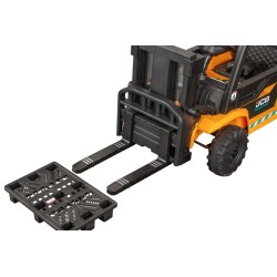 Chariot élévateur enfant électrique JCB 12V avec télécommande parentale | LeMiniRider