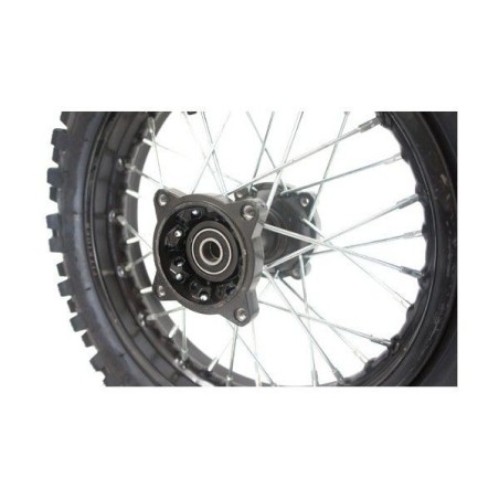 Pièces détachées Dirt bike, Pit bike Roue complète arrière 14" acier - axe 12mm LMR PARTS