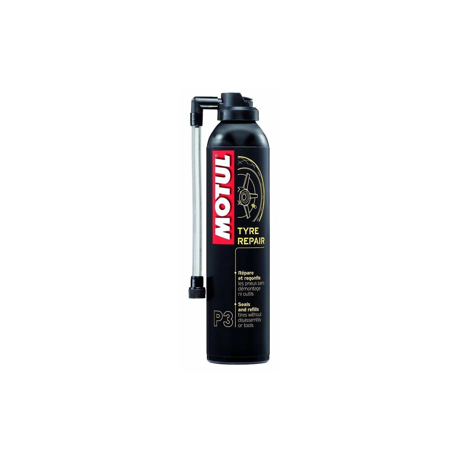 Bombe anti-crevaison Motul P3 Tyre Repair 300ml réparation rapide