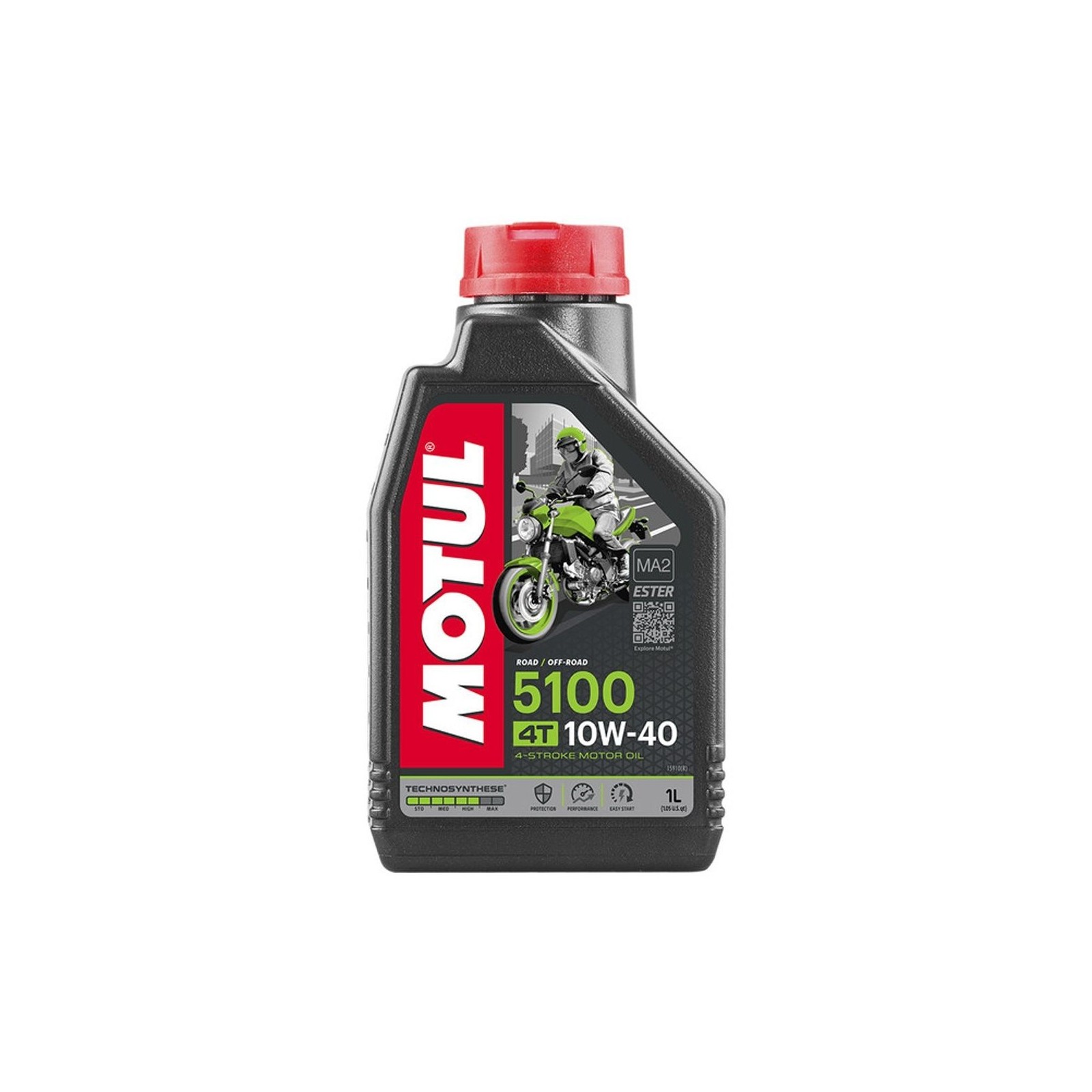 Huile Motul Motocross et Quads 5100 10W40 4T - 1 Litre