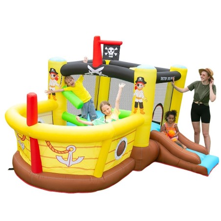 Château gonflable pirate enfant avec souffleur 350w