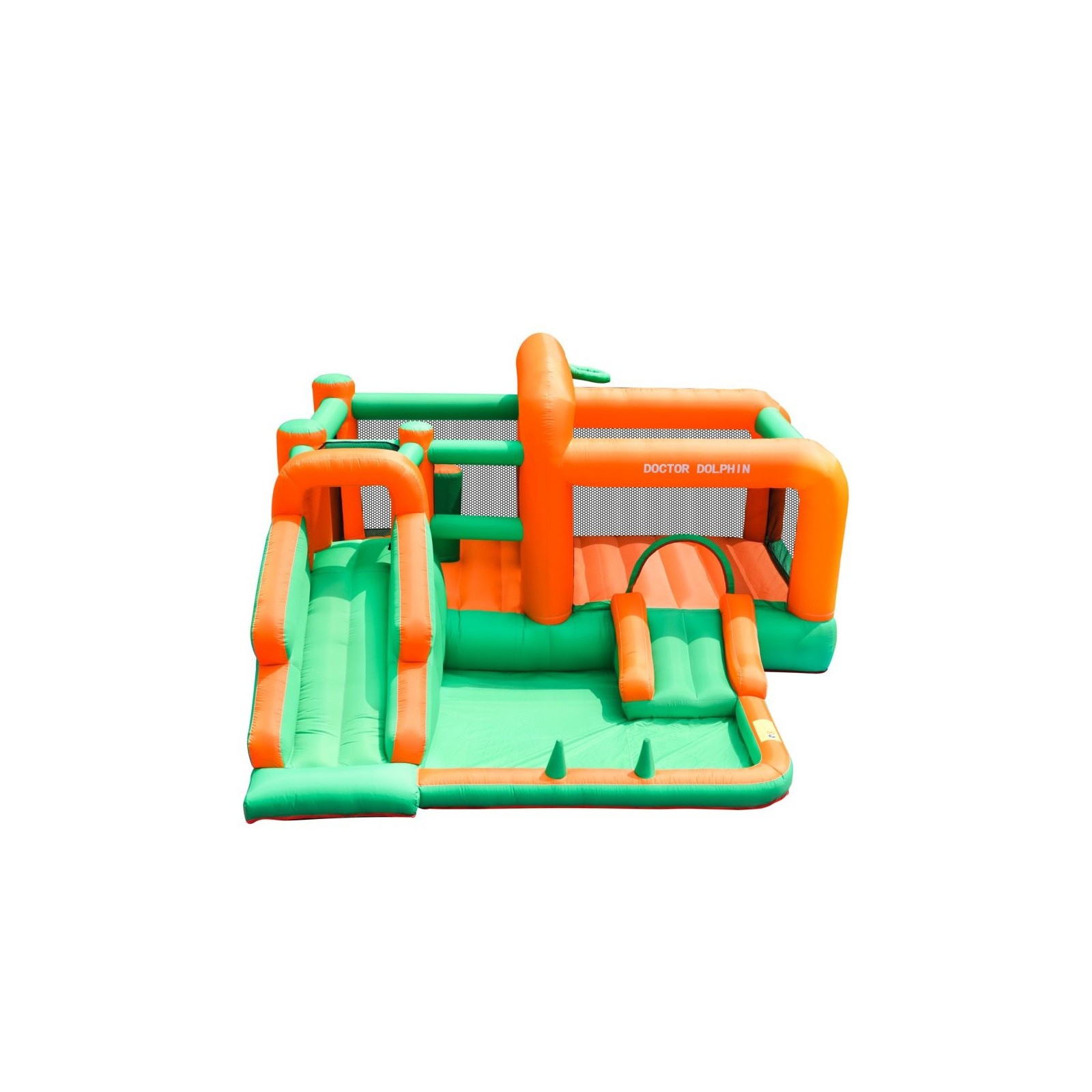 Château gonflable enfant avec aire de jeux et souffleur 450w