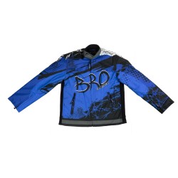Veste Motocross Enfant KIMO BRO Bleu avec Protections | LeMiniRider