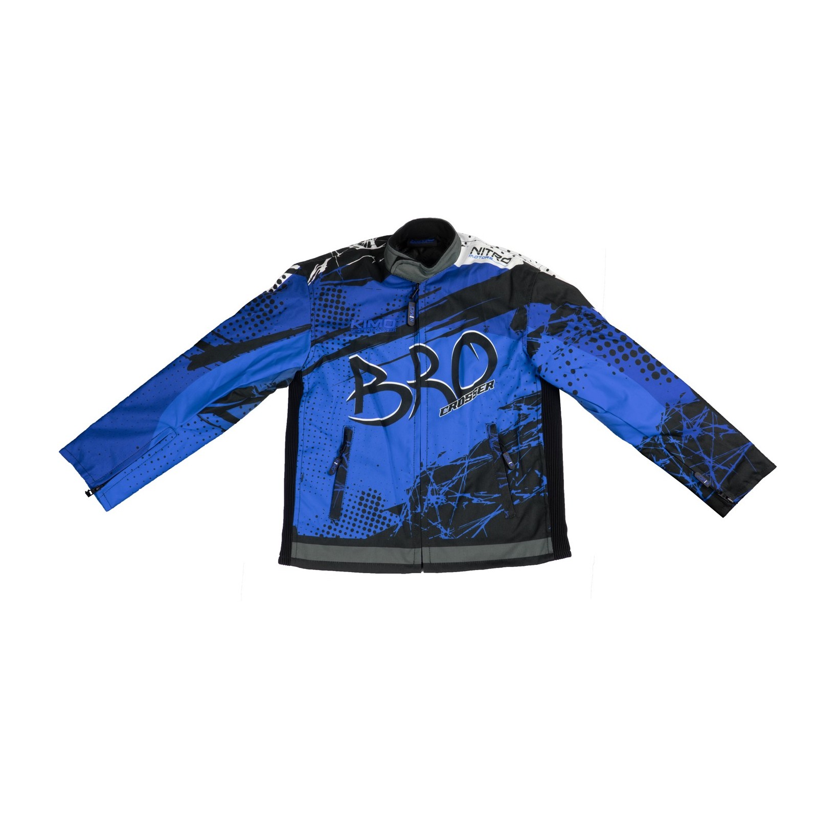 Veste Motocross Enfant KIMO BRO Bleu avec Protections | LeMiniRider