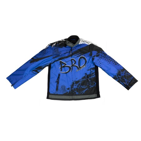 Veste Motocross Enfant KIMO BRO Bleu avec Protections | LeMiniRider